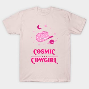 COSMIC cowgirl barbie PINK T-Shirt